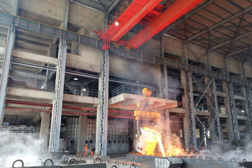 30MW DC manganese silicon furnace