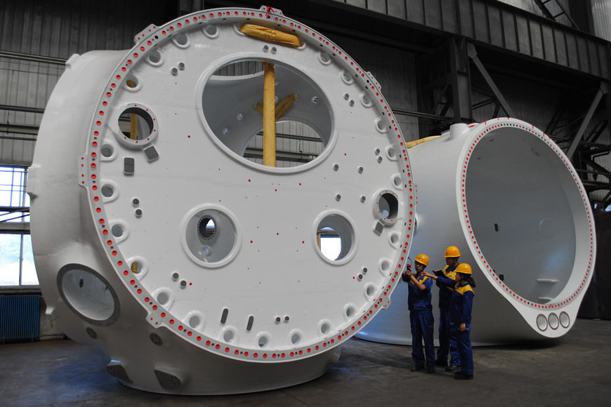 Castings for 8-10 MW offshore wind turbine