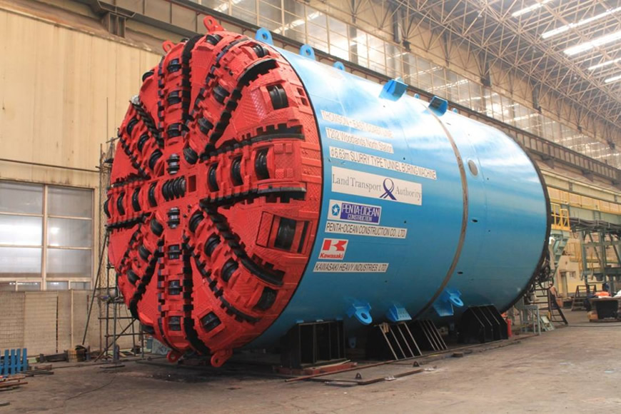 Φ6.63m combined slurry shield machine